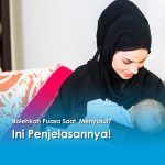 Bolehkah Puasa Saat Menyusui gambar ibu menyusui berbaju hitam dan anak bayinya