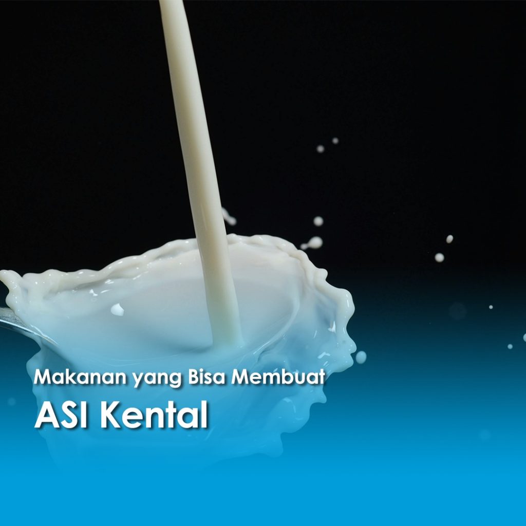 Susu segar dituangkan dengan percikan, ilustrasi makanan yang bisa membuat ASI kental dan bergizi.