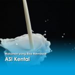 Susu segar dituangkan dengan percikan, ilustrasi makanan yang bisa membuat ASI kental dan bergizi.