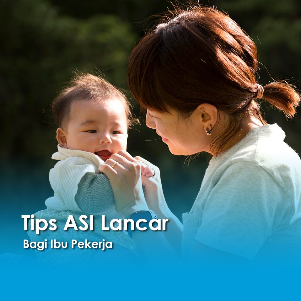 Seorang ibu pekerja menggendong bayinya dengan penuh kasih di bawah sinar matahari, mencerminkan makna Tips ASI lancar bagi ibu pekerja yang ingin tetap memberi ASI meski sibuk bekerja.